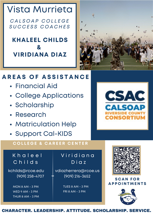 Cal Soap College Success Coaches